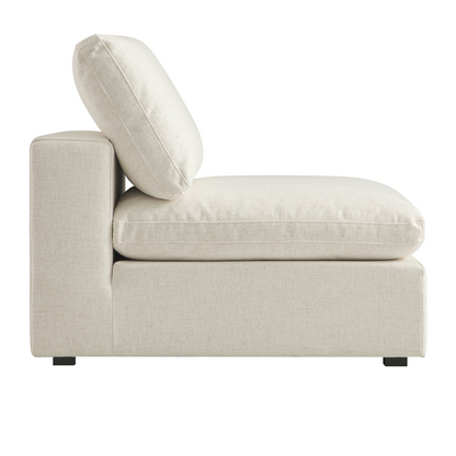 Sola Modular Armless Seat With Feather Cushions