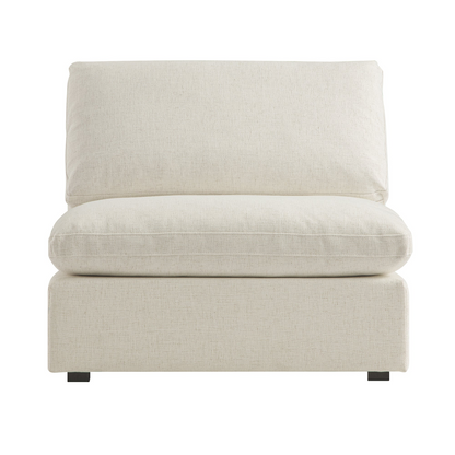 Sola Modular Armless Seat With Feather Cushions