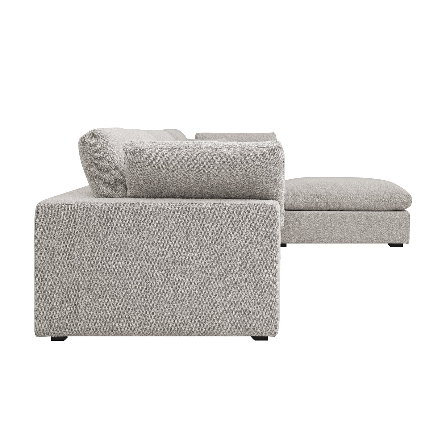 Sola Modular 4 Piece Chaise Corner Sofa With Feather Cushions