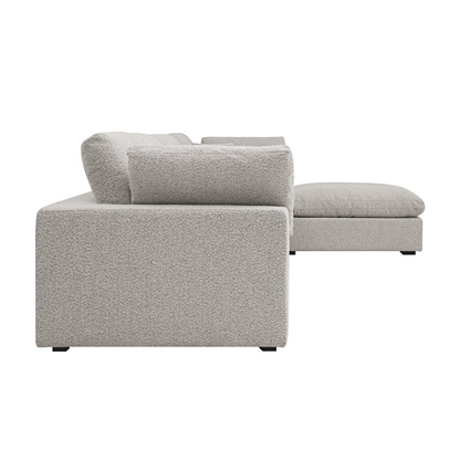Sola Modular 4 Piece Chaise Corner Sofa With Feather Cushions