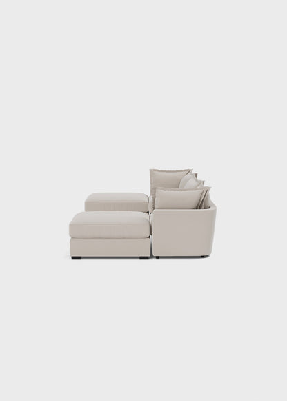 Vura Luxury U shape Corner Sofa - luxury velvet U-shape sofa in black by Vogue Vocus view 2