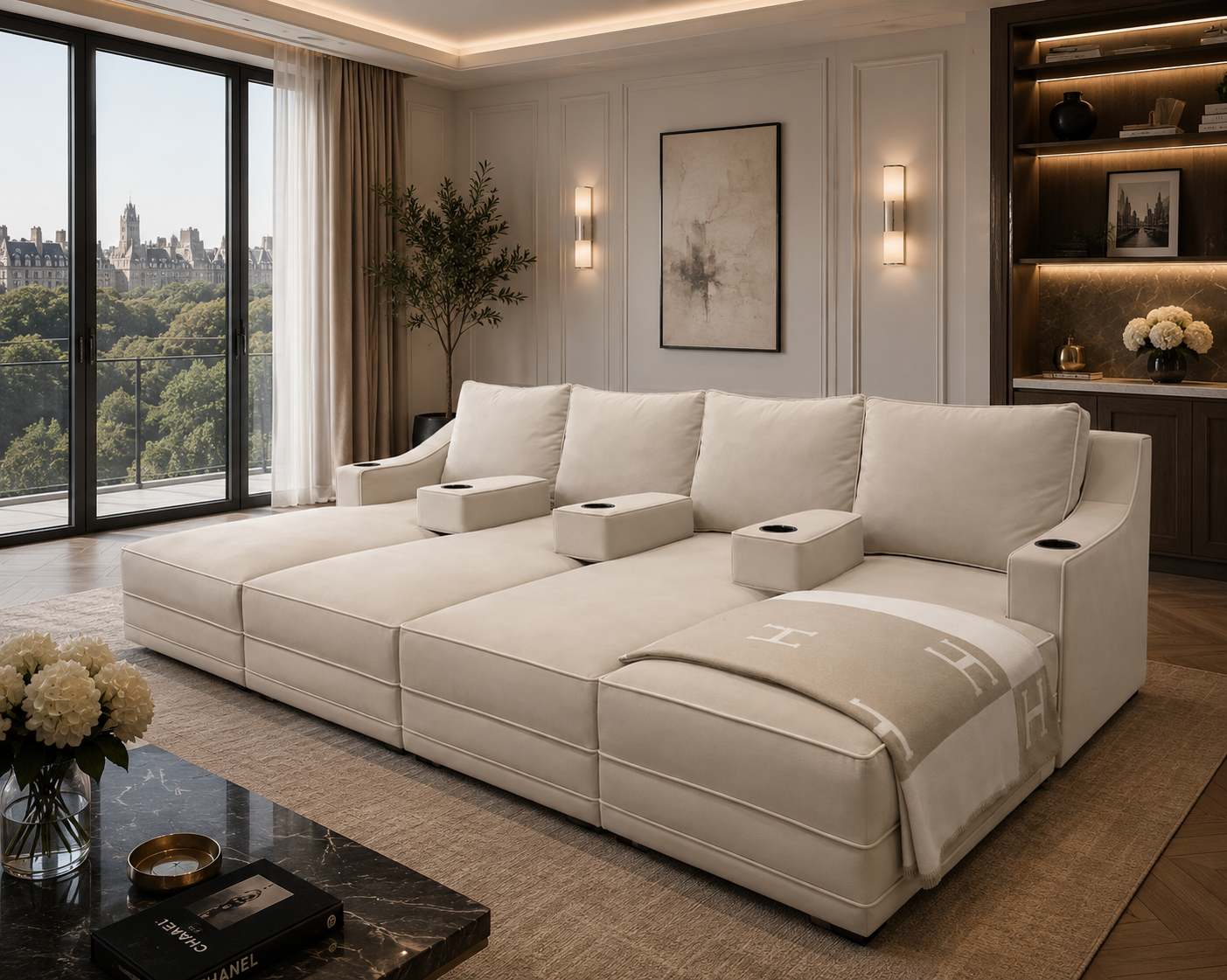 Nest Cinema Sofa With Piping