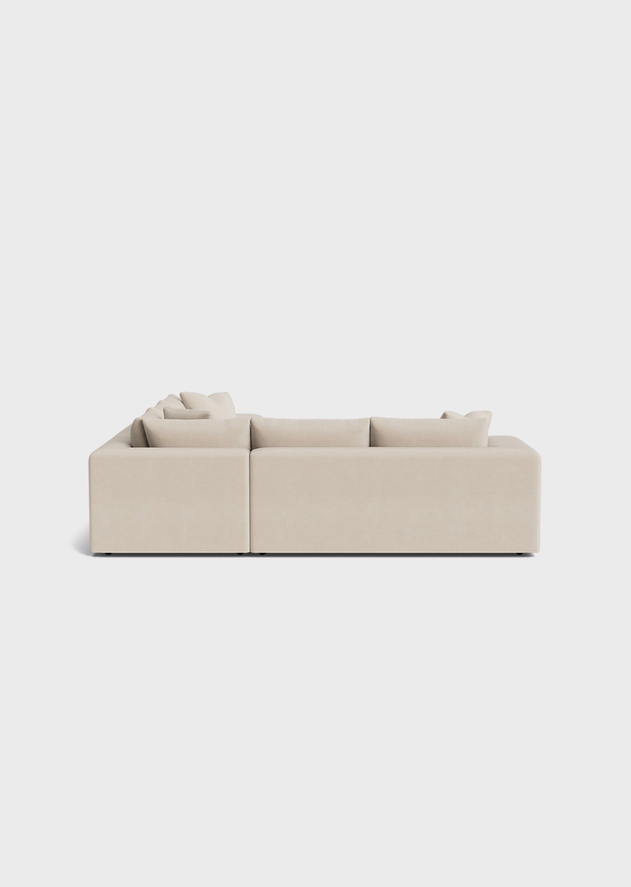 Oro Double Corner Sofa- Cream - luxury velvet corner sofa in cream by Vogue Vocus view 6