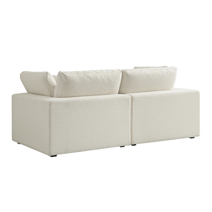 Sola Modular 2-Piece Sofa With Feather Cushions