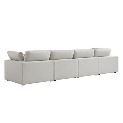 Sola Modular 4-Piece Sofa With Feather Cushions