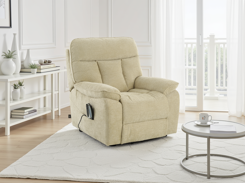 Harrow Rise & Recline Chair in Beige