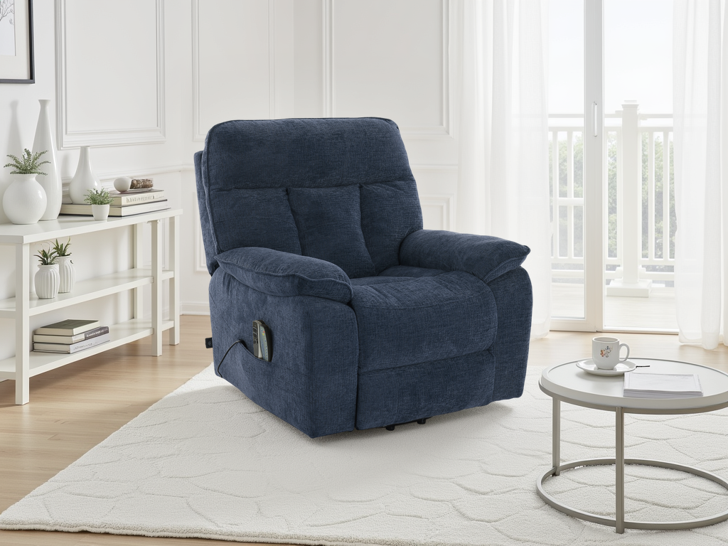 Harrow Rise & Recline Chair in Blue