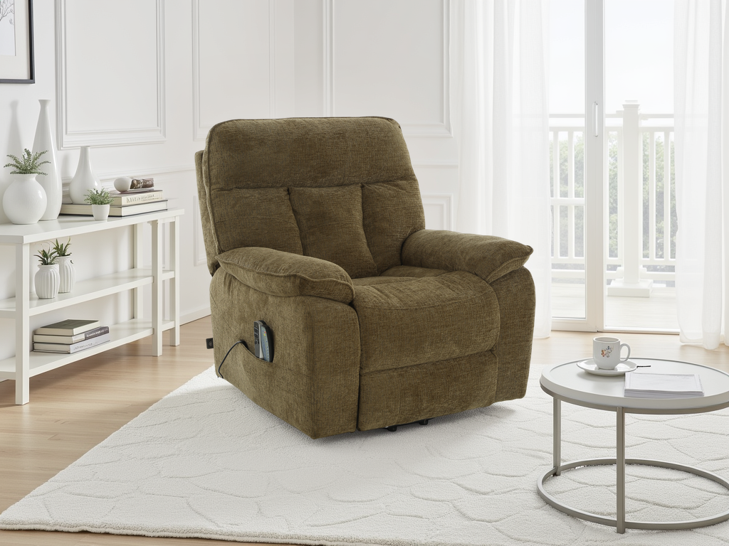 Harrow Rise & Recline Chair in Brown