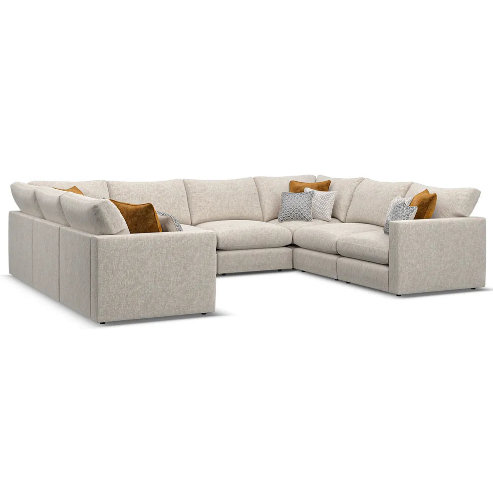 Noir Luxe 8-Seater U-Shape Sofa