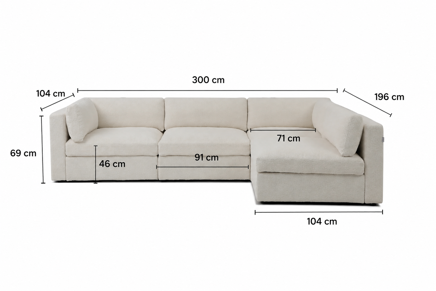 Belva L Shape Modular Sofa