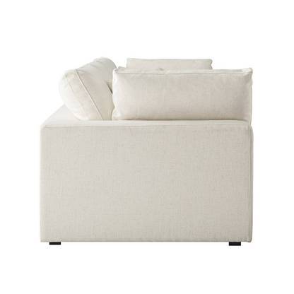 Sola Modular 3-Piece Sofa With Feather Cushions