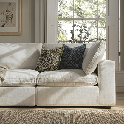 Sola Modular 3-Piece Sofa With Feather Cushions