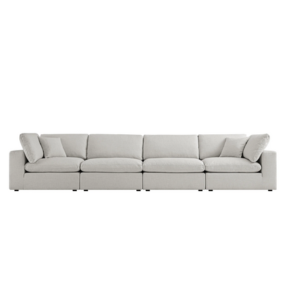 Sola Modular 4-Piece Sofa With Feather Cushions