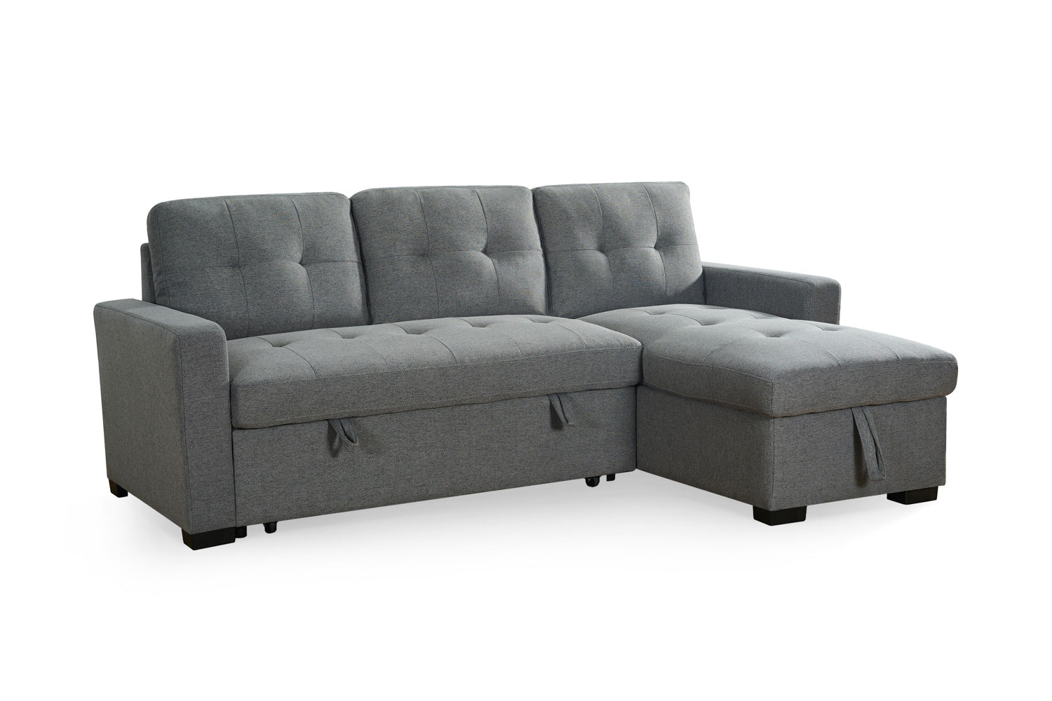 Arden Universal Corner Sofa Bed in Grey
