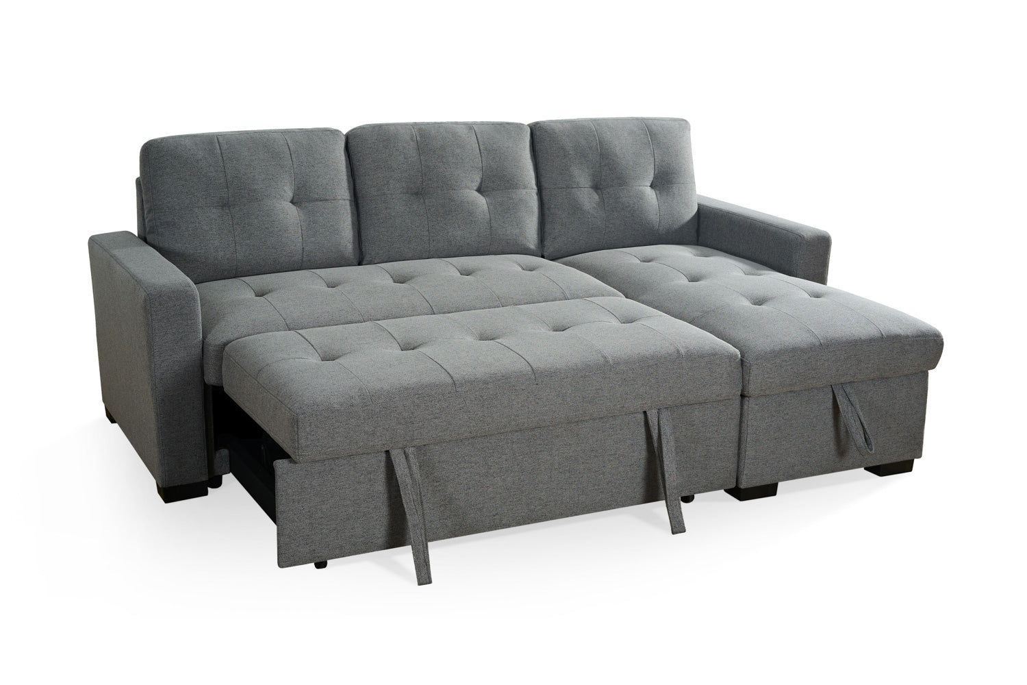 Arden Universal Corner Sofa Bed in Grey