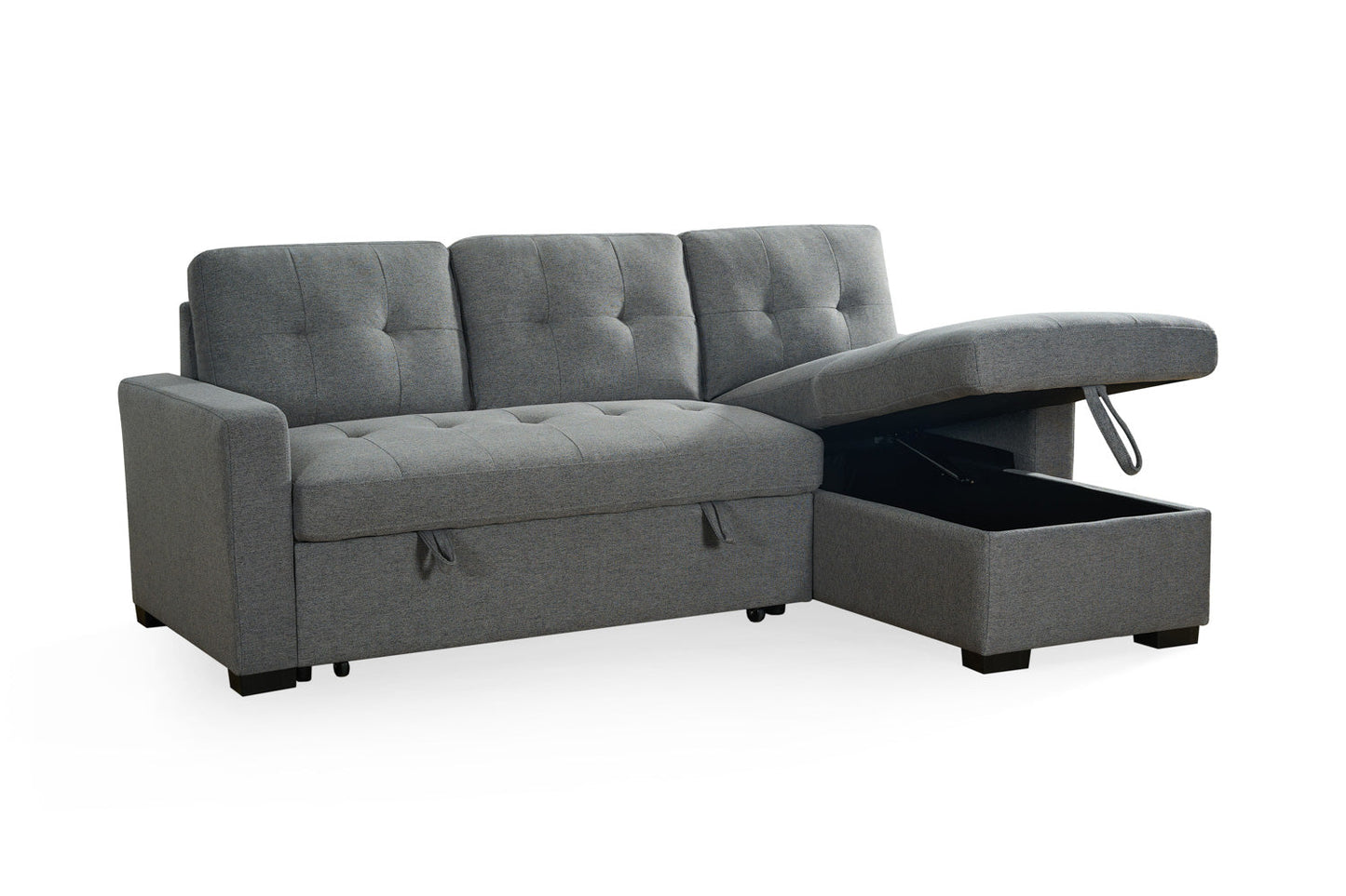 Arden Universal Corner Sofa Bed in Grey