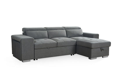Aurelia Universal Corner Sofa Bed in Grey