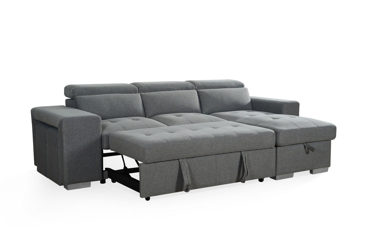 Aurelia Universal Corner Sofa Bed in Grey