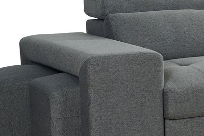Aurelia Universal Corner Sofa Bed in Grey