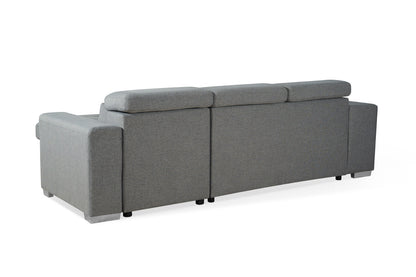 Aurelia Universal Corner Sofa Bed in Grey