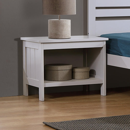 Astonbury Bedside Table Solid Hardwood Grey
