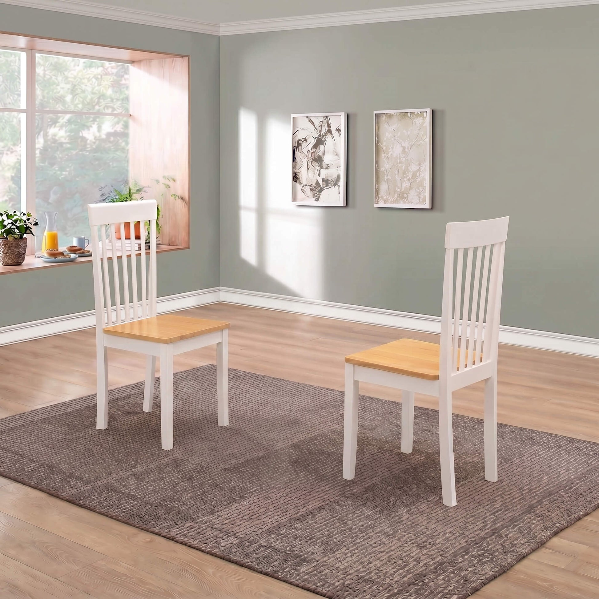 Atlas Dropleaf Dining Dining Chairs White (2s) - luxury dining furniture