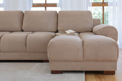 Lorenza Universal Corner Sofa Bed in Mocha