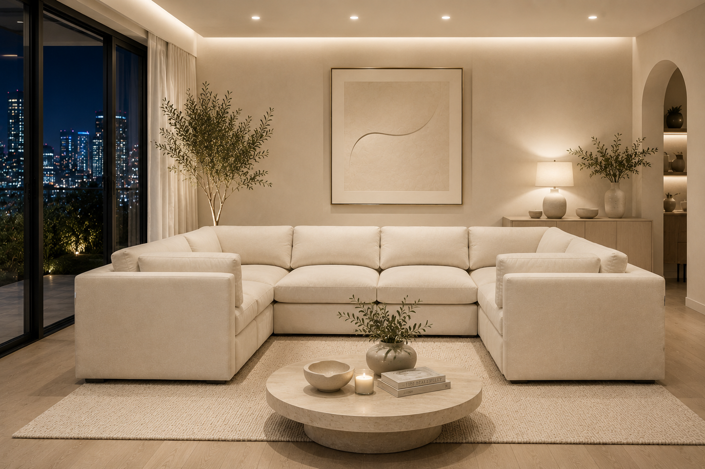 Belva Grand U Shape Modular Sofa
