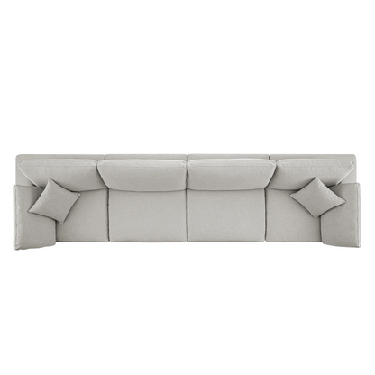 Sola Modular 4-Piece Sofa With Feather Cushions
