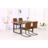 Barton Dining Table Natural and Black - luxury dining furniture
