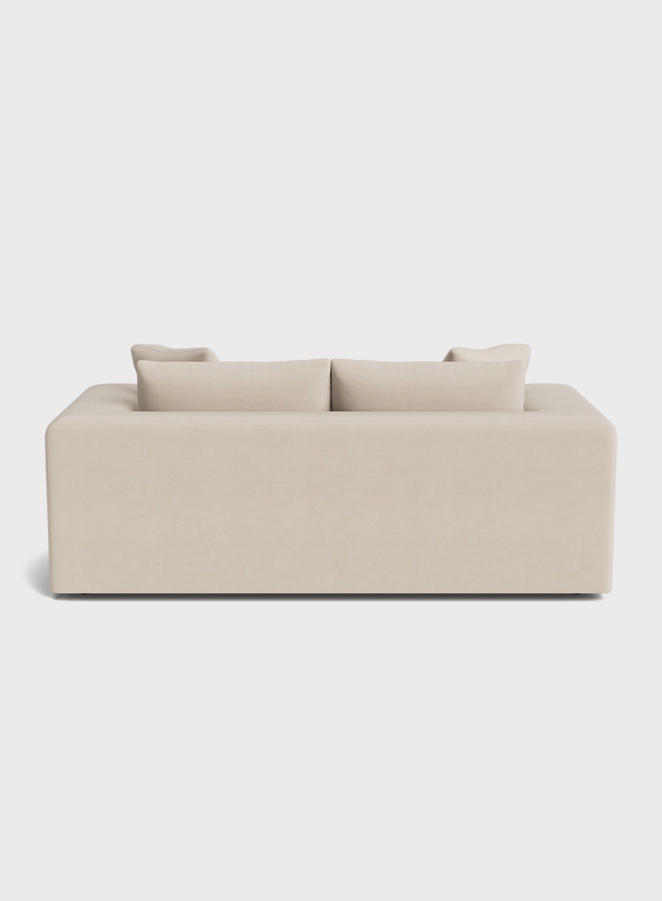 Oro 3 Seater Sofa-Cream - luxury velvet 3 seater sofa in cream by Vogue Vocus view 3