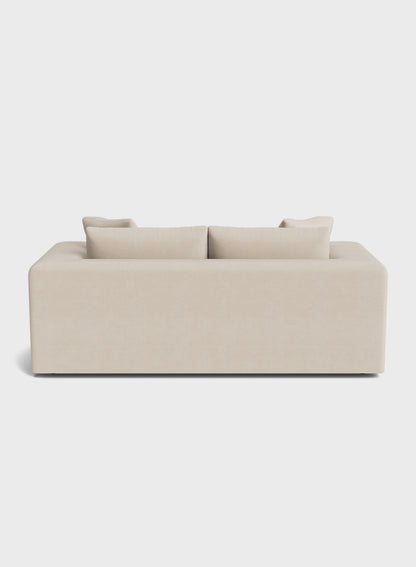 Oro 3 Seater Sofa-Cream - luxury velvet 3 seater sofa in cream by Vogue Vocus view 3