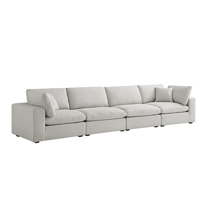 Sola Modular 4-Piece Sofa With Feather Cushions