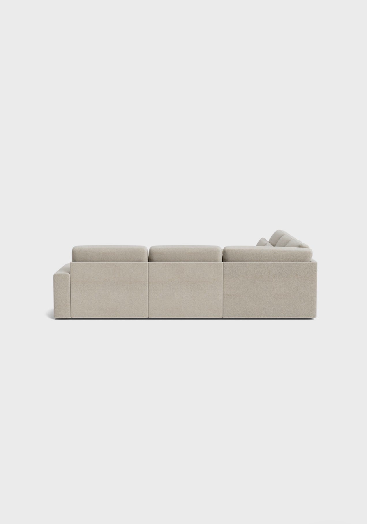 Chesham Elite Modular Double Corner - luxury chenille corner sofa in black by Vogue Vocus view 4
