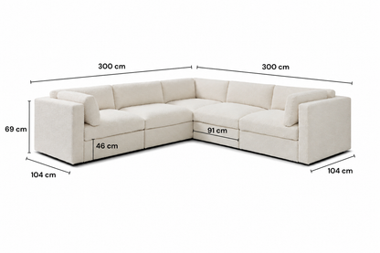 Belva Corner Modular Sofa