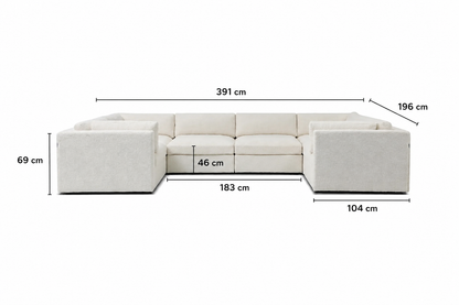 Belva Grand U Shape Modular Sofa