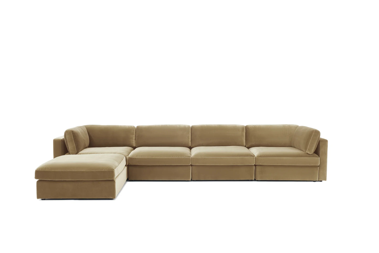 Belva 4 Seater Modular Sofa with Storage Ottoman