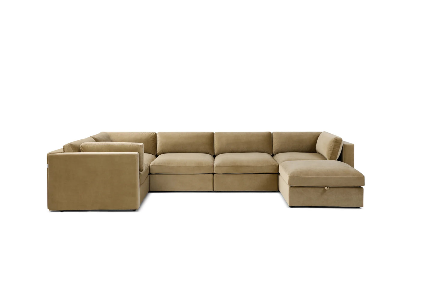 Belva Modular Grand Corner with Storage Ottoman Sofa