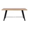 Cavendish Small Dining Table with Black Metal Legs - luxury dining furniture