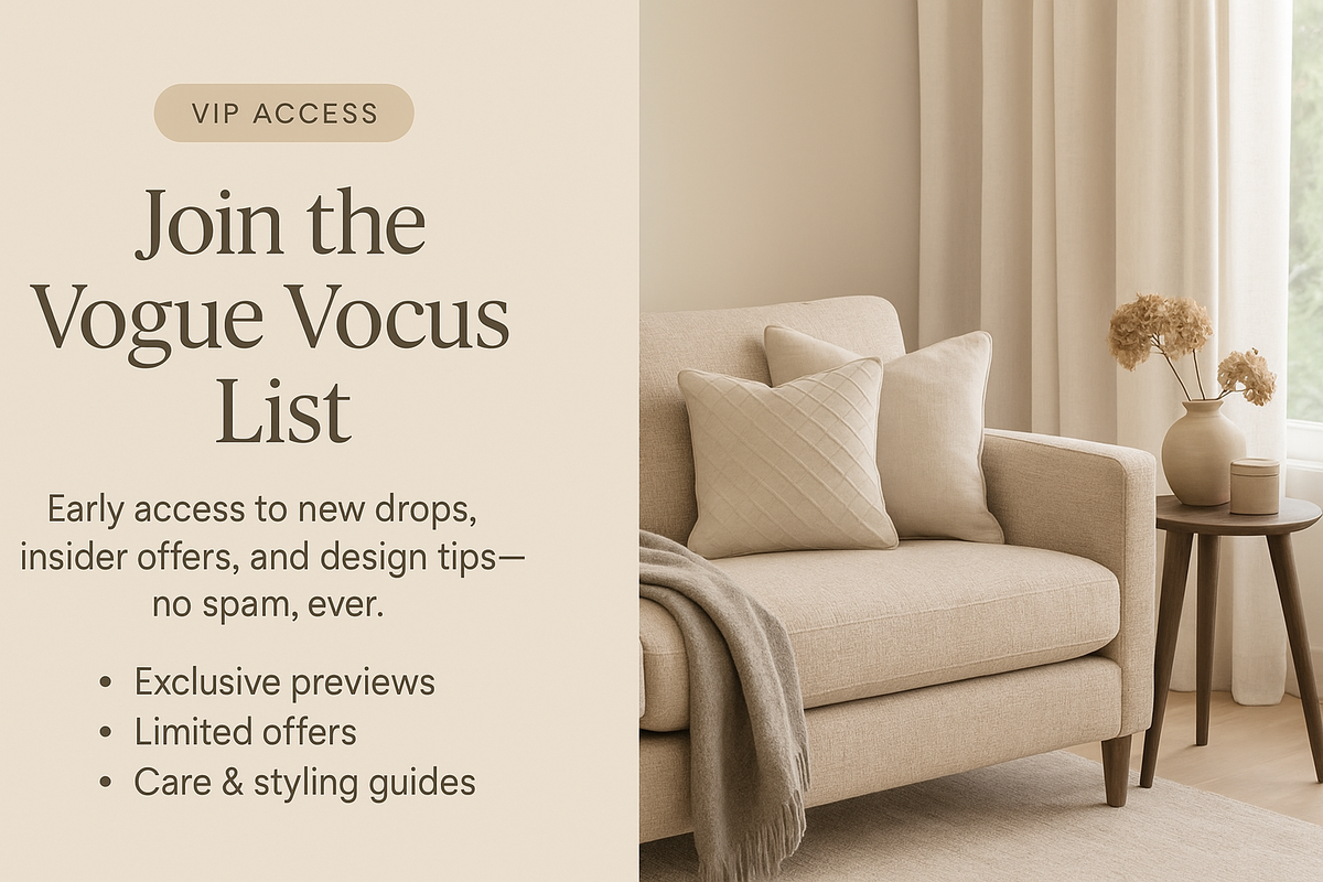 Vogue Vocus living room scene