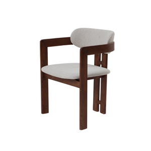 Clara Walnut Bouclé Dining Chairs - Box of 2