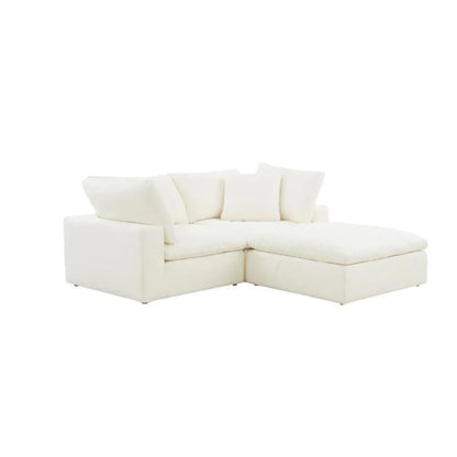 Lunara Cloud 2 Piece Sofa With Footstool