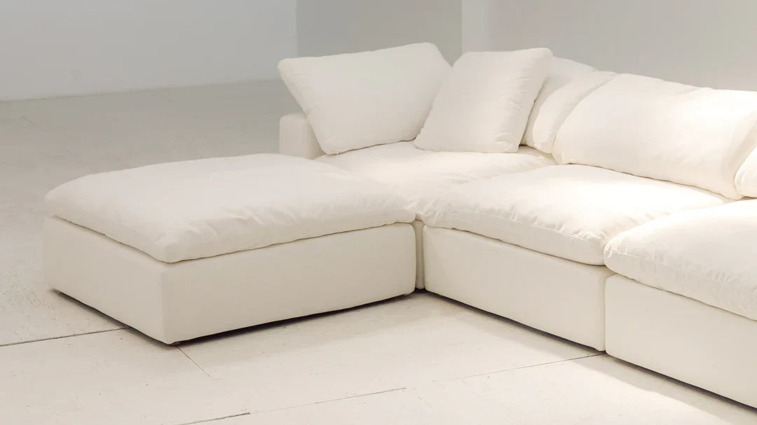 Lunara Cloud XL U Shape Sofa With Two Stools