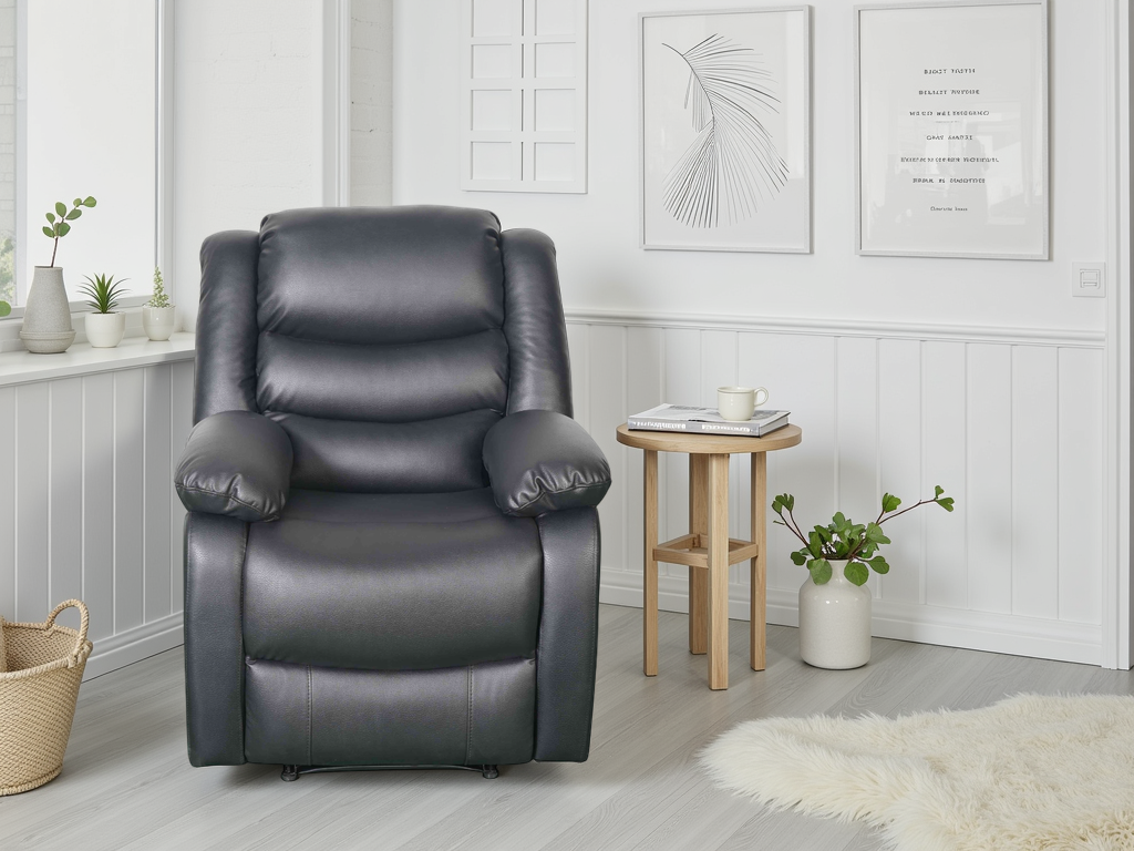Mayfair Recliner Armchair in Black