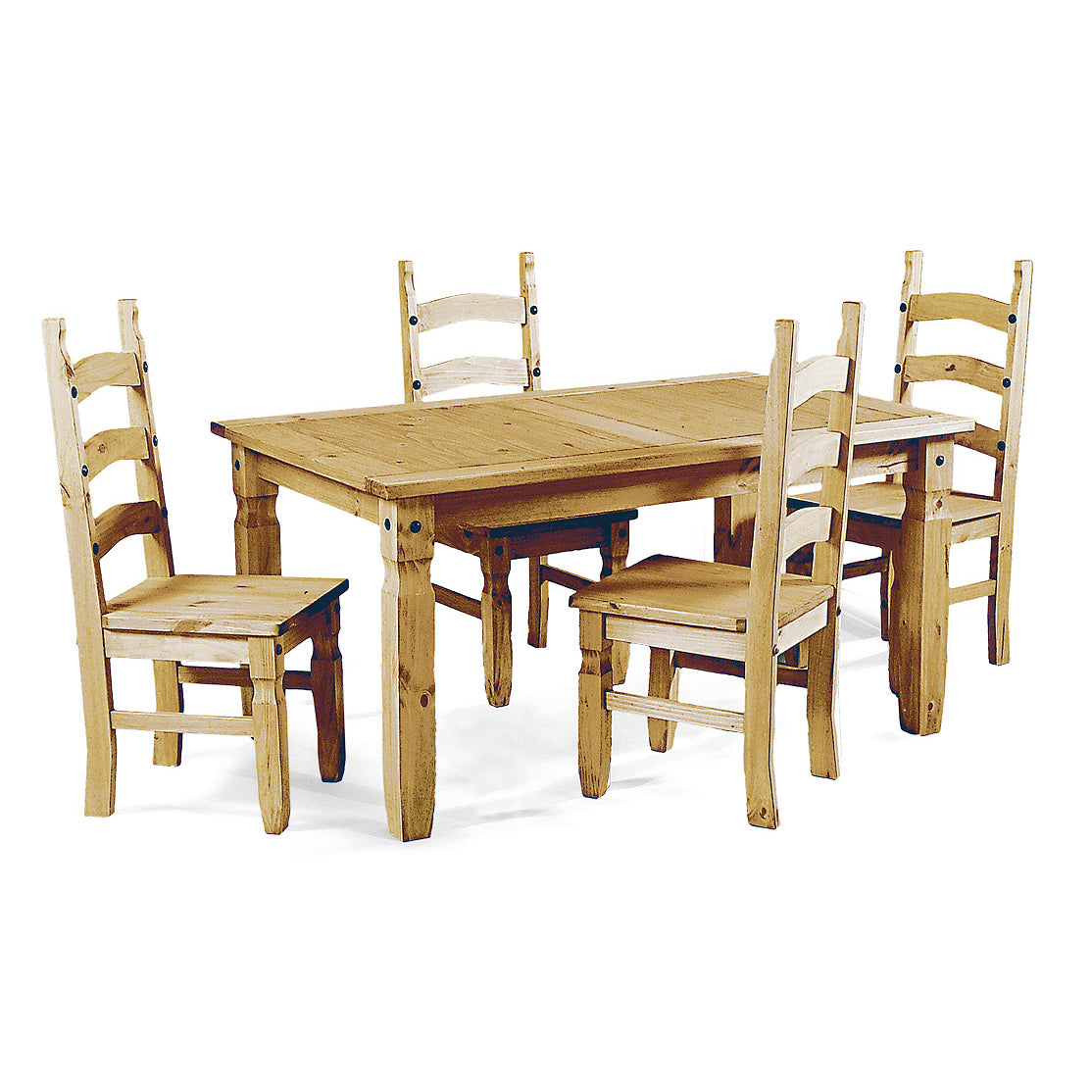 Corona Dining Set with 4 Dining Chairs - luxury dining furniture