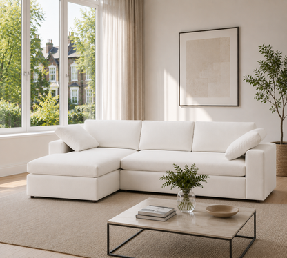 Velora Chaise Wide Arm Modular Corner Sofa