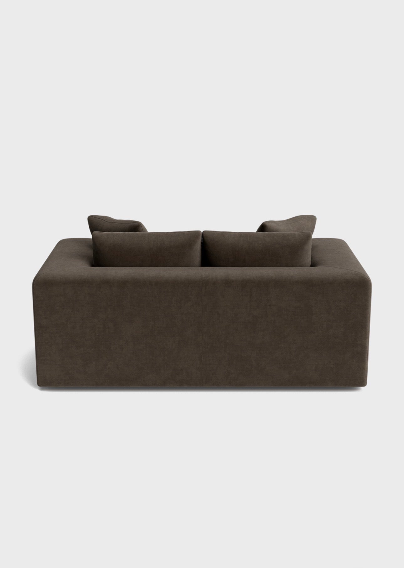 Oro 2 Seater Sofa- Moody Mocha - luxury velvet 2 seater sofa in cream by Vogue Vocus view 4