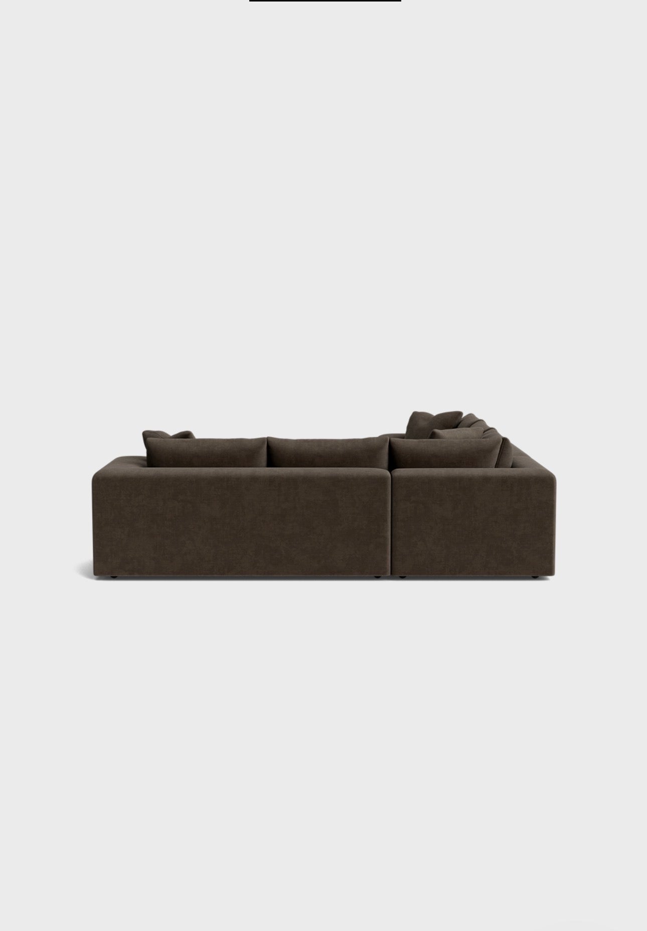 Oro Double Corner Sofa-Moody Mocha - luxury velvet corner sofa in cream by Vogue Vocus view 4