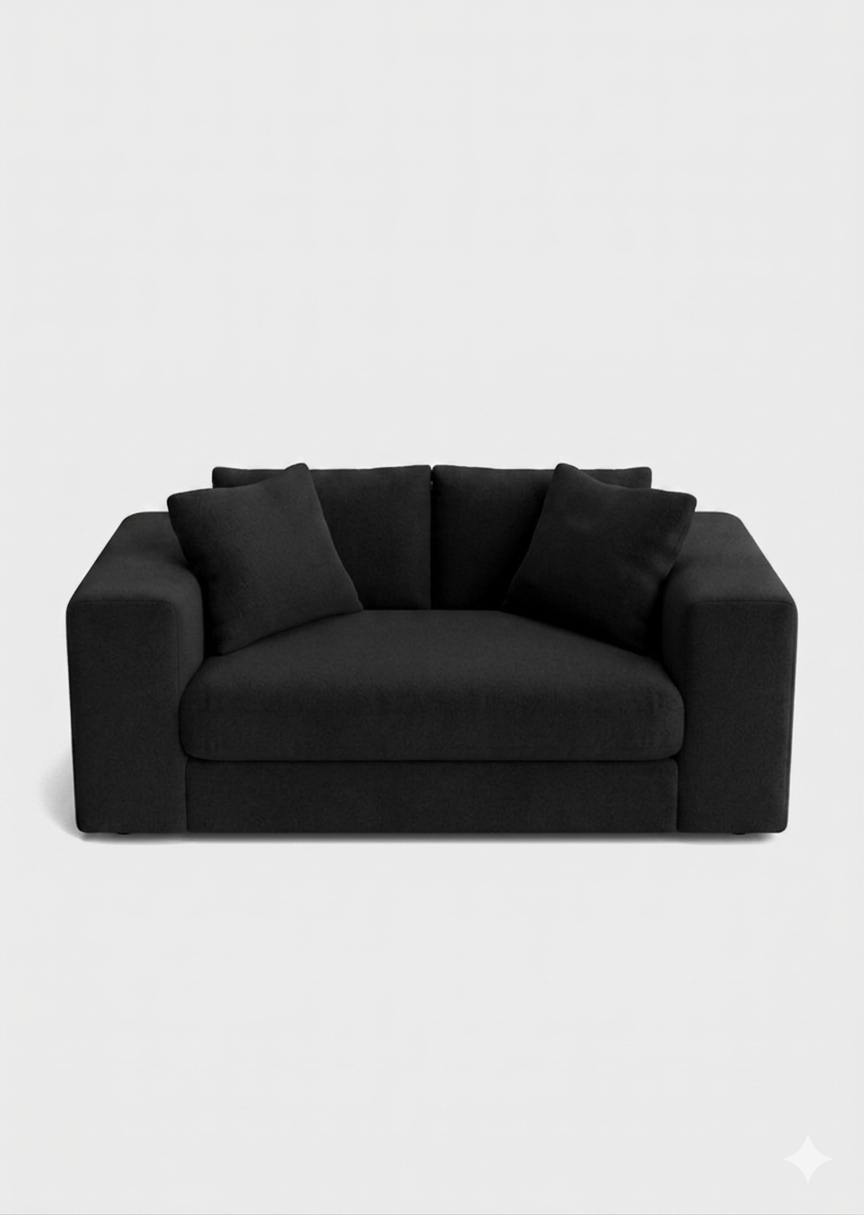 Oro 2 Seater Sofa- Cream - luxury velvet modular sofa in cream by Vogue Vocus view 4