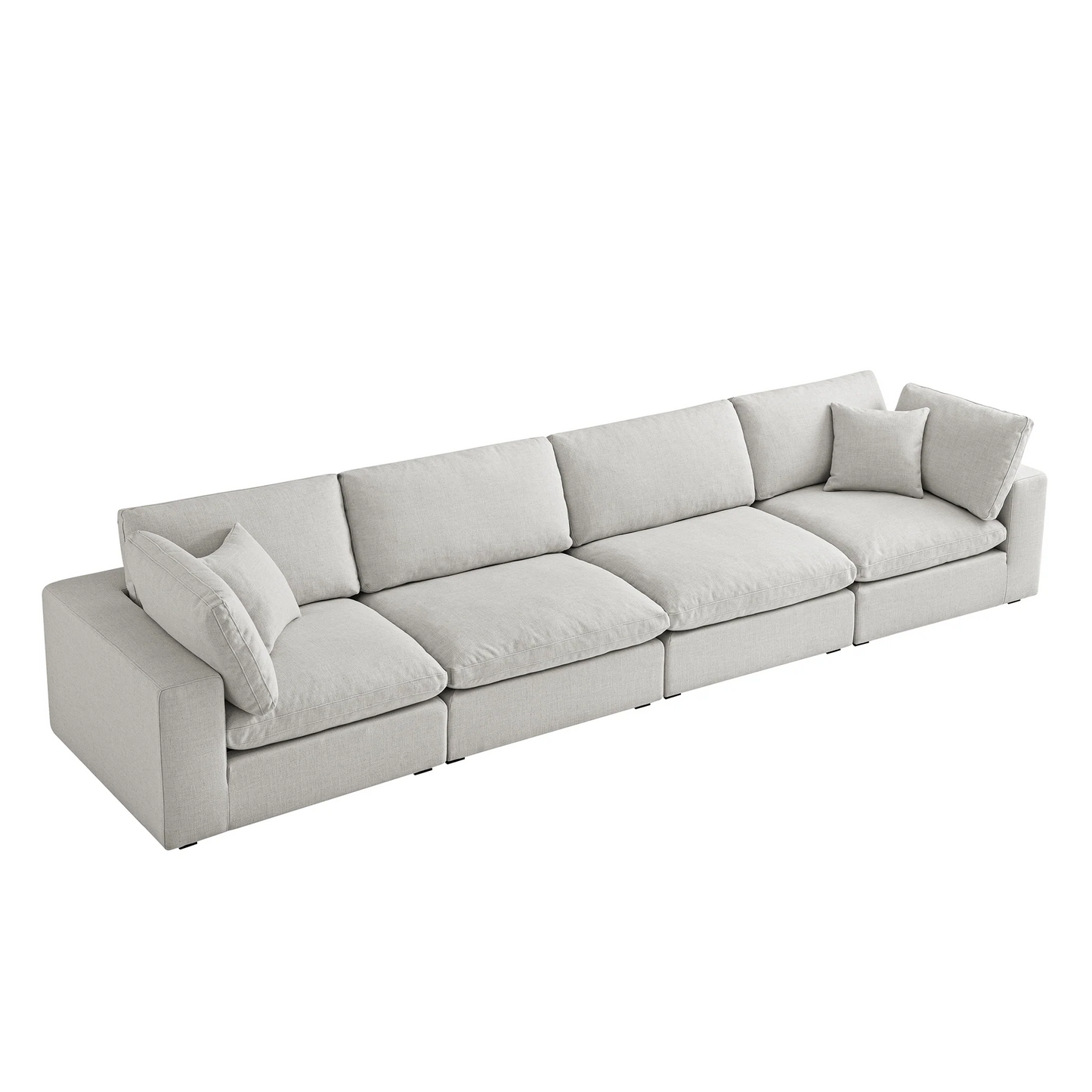 Sola Modular 4-Piece Sofa With Feather Cushions